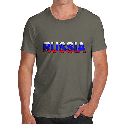 Men's Russia Flag Football T-Shirt