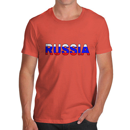 Men's Russia Flag Football T-Shirt