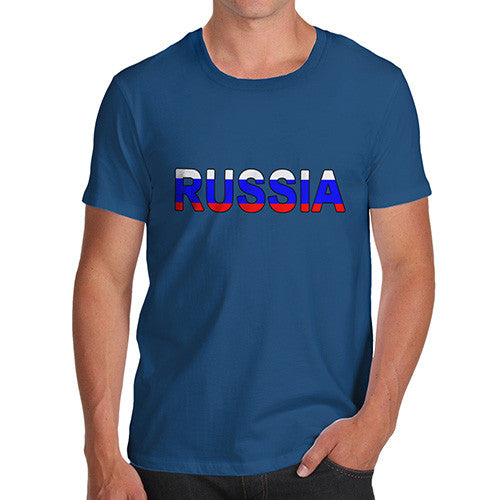 Men's Russia Flag Football T-Shirt