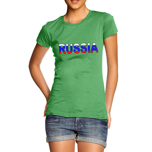 Women's Russia Flag Football T-Shirt