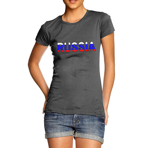 Women's Russia Flag Football T-Shirt