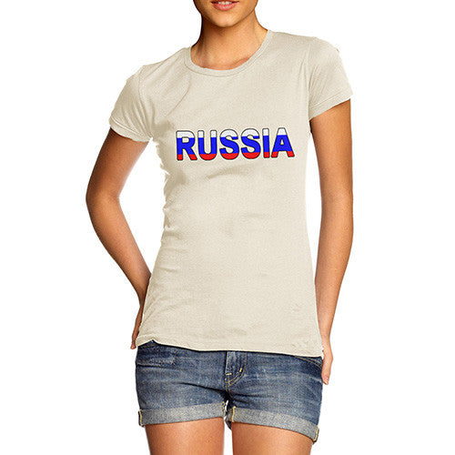 Women's Russia Flag Football T-Shirt