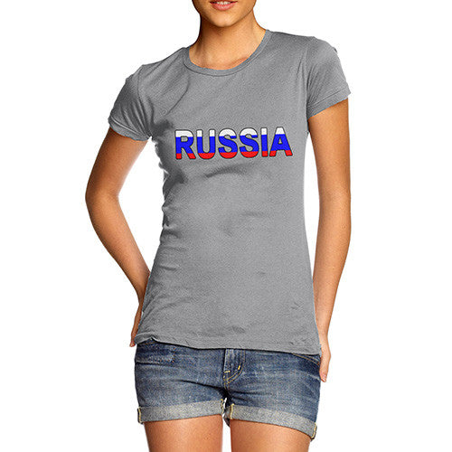 Women's Russia Flag Football T-Shirt