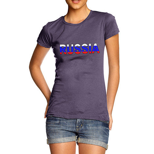 Women's Russia Flag Football T-Shirt