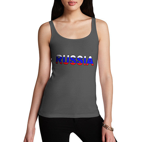 Women's Russia Flag Football Tank Top