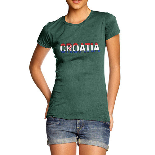 Women's Croatia Flag Football T-Shirt