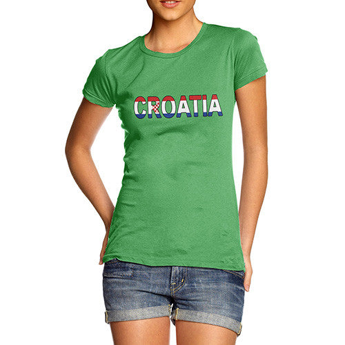 Women's Croatia Flag Football T-Shirt