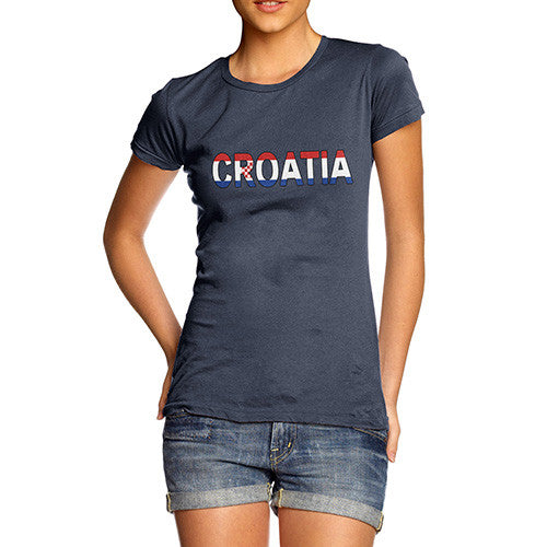 Women's Croatia Flag Football T-Shirt