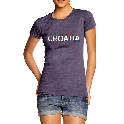 Women's Croatia Flag Football T-Shirt