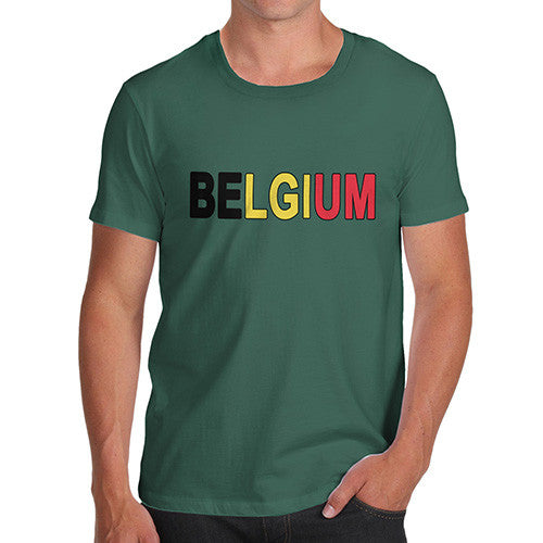 Men's Belgium Flag Football T-Shirt