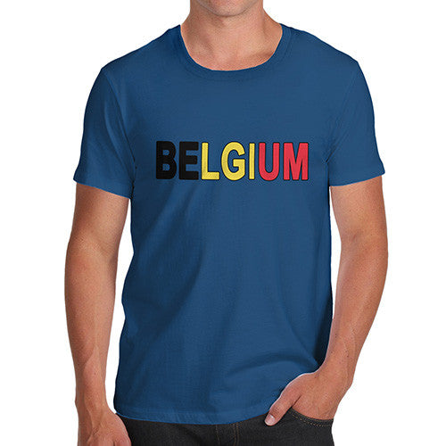 Men's Belgium Flag Football T-Shirt