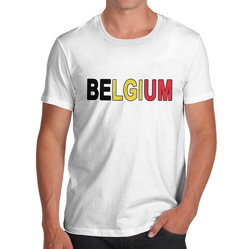 Men's Belgium Flag Football T-Shirt