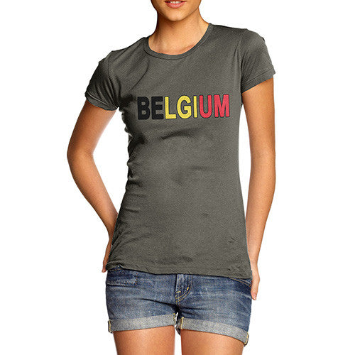 Women's Belgium Flag Football T-Shirt