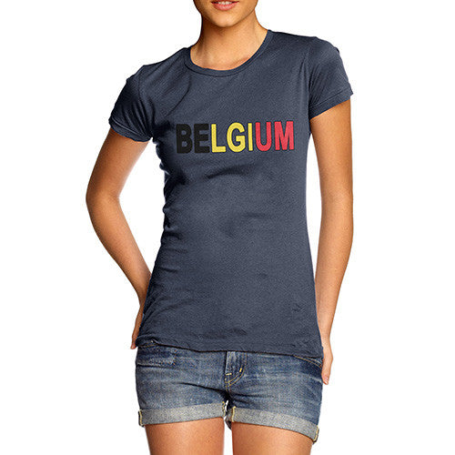 Women's Belgium Flag Football T-Shirt