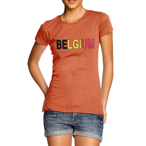 Women's Belgium Flag Football T-Shirt