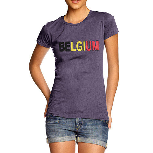 Women's Belgium Flag Football T-Shirt