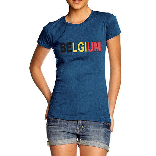 Women's Belgium Flag Football T-Shirt
