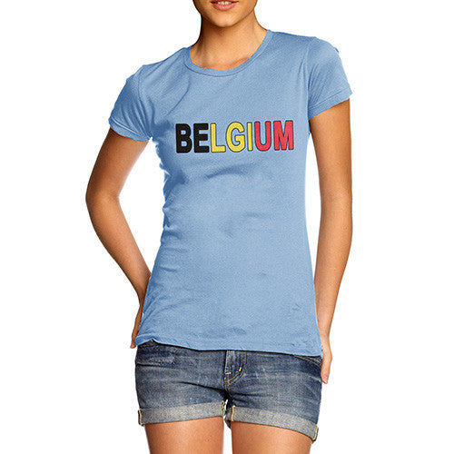 Women's Belgium Flag Football T-Shirt