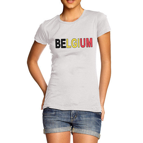 Women's Belgium Flag Football T-Shirt