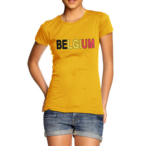 Women's Belgium Flag Football T-Shirt