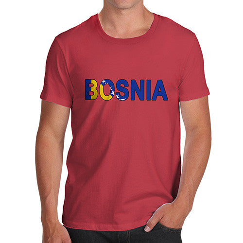 Men's Bosnia Flag Football T-Shirt