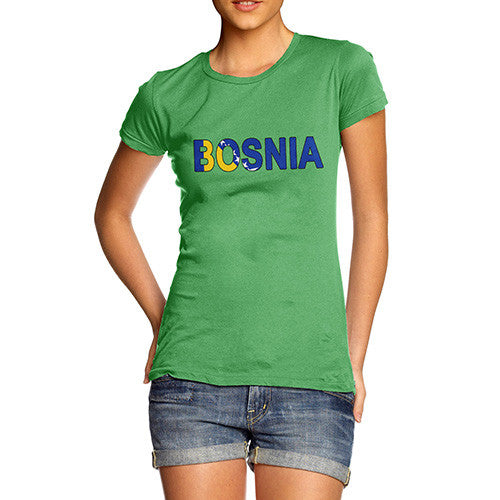 Women's Bosnia Flag Football T-Shirt