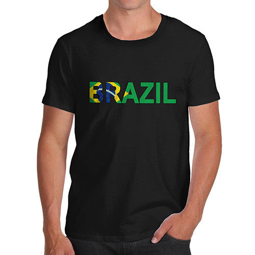 Men's Brazil Flag Football T-Shirt