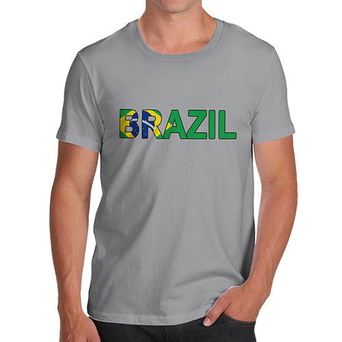 Men's Brazil Flag Football T-Shirt