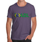 Men's Brazil Flag Football T-Shirt