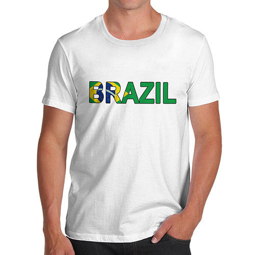 Men's Brazil Flag Football T-Shirt