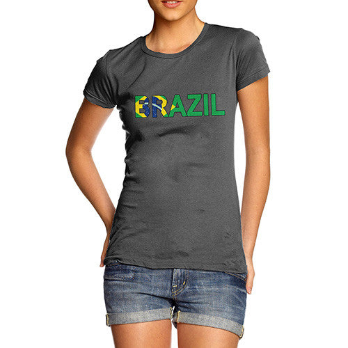 Women's Brazil Flag Football T-Shirt