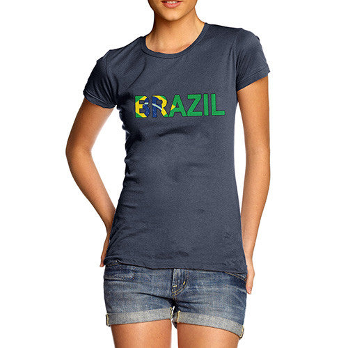 Women's Brazil Flag Football T-Shirt