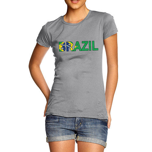 Women's Brazil Flag Football T-Shirt