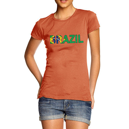 Women's Brazil Flag Football T-Shirt