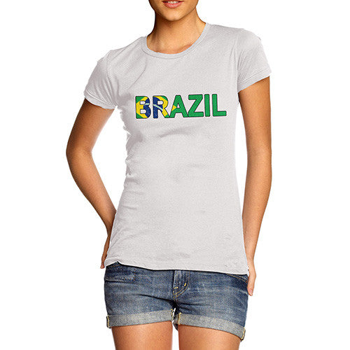 Women's Brazil Flag Football T-Shirt