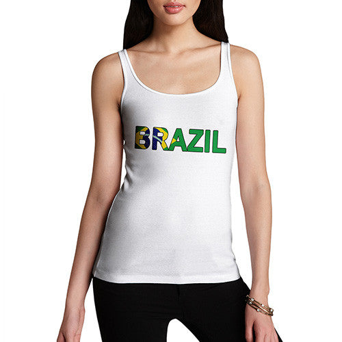 Women's Brazil Flag Football Tank Top