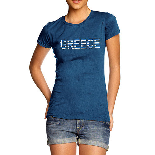 Women's Greece Flag Football T-Shirt