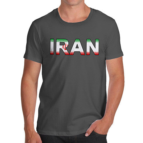 Men's Iran Flag Football T-Shirt