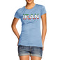 Women's Iran Flag Football T-Shirt