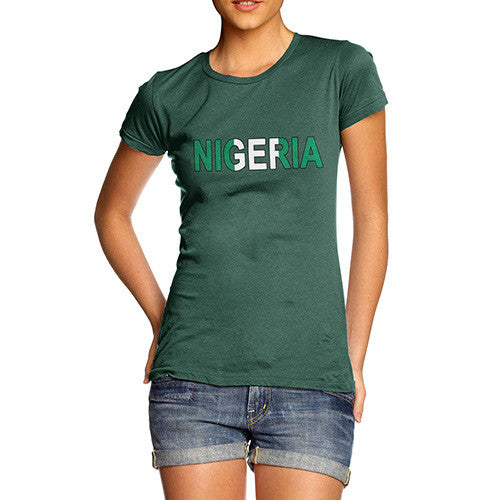 Women's Nigeria Flag Football T-Shirt