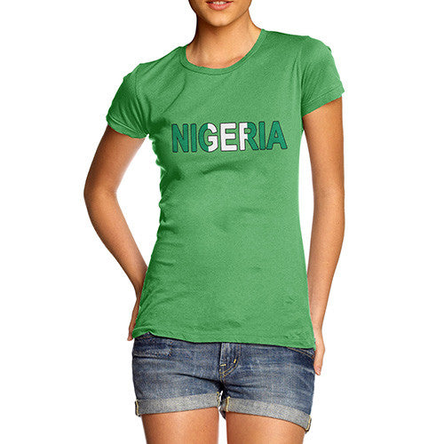 Women's Nigeria Flag Football T-Shirt