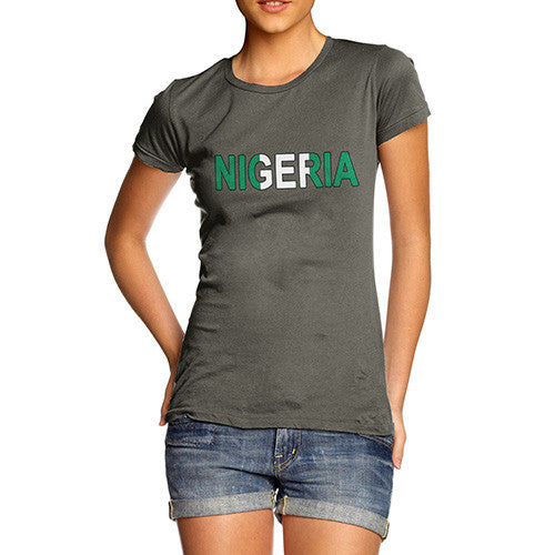 Women's Nigeria Flag Football T-Shirt