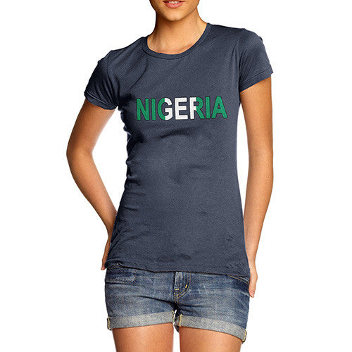 Women's Nigeria Flag Football T-Shirt