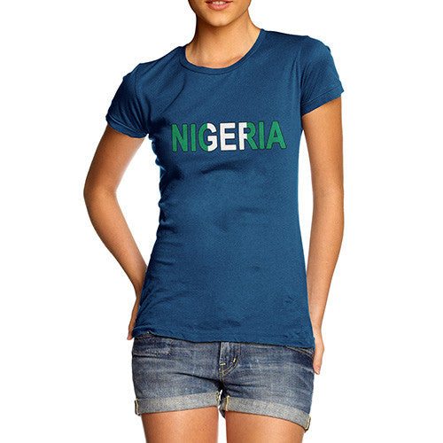 Women's Nigeria Flag Football T-Shirt