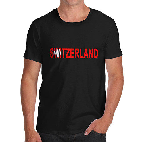 Men's Switzerland Flag Football T-Shirt