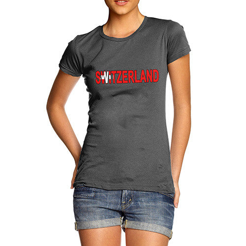 Women's Switzerland Flag Football T-Shirt