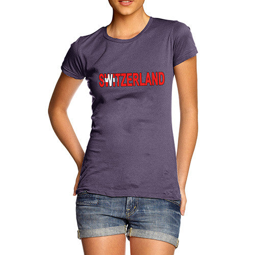 Women's Switzerland Flag Football T-Shirt