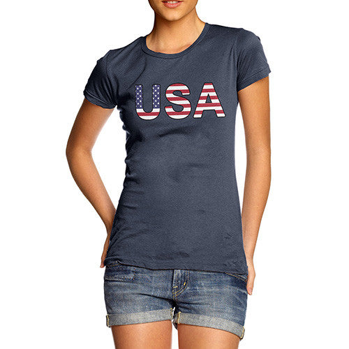 Women's USA Flag Football T-Shirt