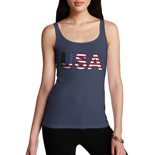 Women's USA Flag Football Tank Top