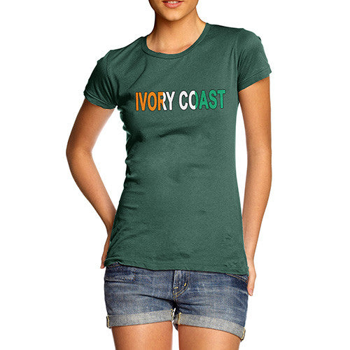 Women's Ivory Coast Flag Football T-Shirt